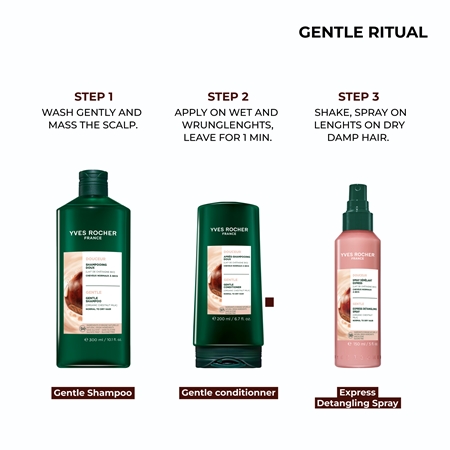 Yves Rocher Douceur leite para fácil penteado de cabelo