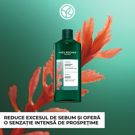 Yves Rocher Pureté șampon detoxifiant pentru curățare