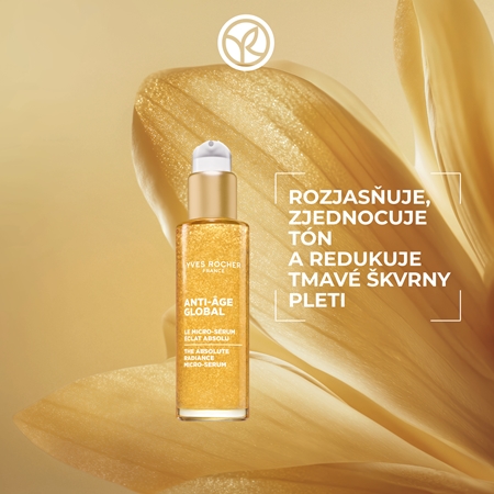 Yves Rocher Anti-Age Global rozjasňujúce sérum s mikroperličkami