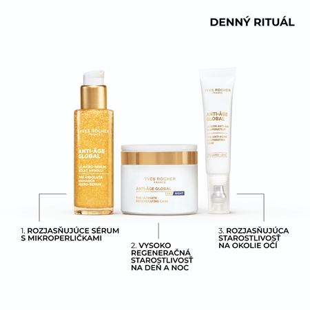 Yves Rocher Anti-Age Global rozjasňujúce sérum s mikroperličkami