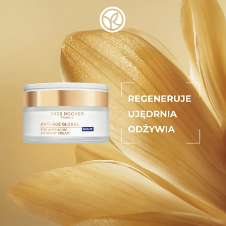 Yves Rocher Anti-Age Global regenerujący krem na noc przeciw zmarszczkom