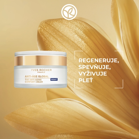 Yves Rocher Anti-Age Global nočný regeneračný krém proti vráskam