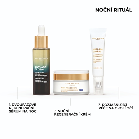 Yves Rocher Anti-Age Global noční regenerační krém proti vráskám