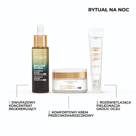 Yves Rocher Anti-Age Global regenerujący krem na noc przeciw zmarszczkom