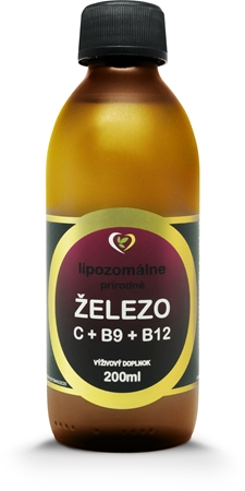 Zdravý svet Lipozomálne vitamíny Železo perorálny roztok pre normálnu tvorbu červených krviniek a hemoglobínu