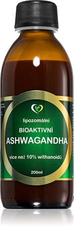 Zdravý svet Lipozomální ashwaganda perorální roztok pro udržení energie a kognitivní výkonnosti