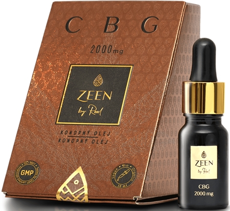 ZEEN by Roal CBG 2000 mg konopný olej s koenzymem Q10
