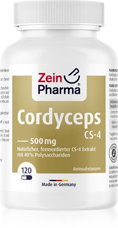ZeinPharma Cordyceps CS-4 500 mg Kapseln zur Unterstützung des Immunsystems