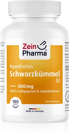 ZeinPharma Ägyptisches Schwarzkümmelöl 500 mg Nahrungsergänzungsmittel für Ihr Wohlbefinden