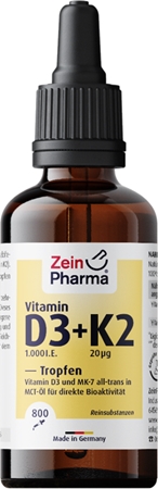 ZeinPharma Vitamin D3 + K2 Tropfen Tropfen für gesunde Zähne