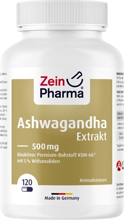 ZeinPharma Ashwagandha Extrakt 500 mg Kapseln aus Kräutern