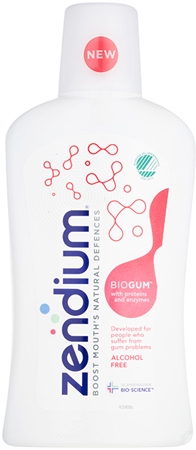 Zendium BioGum elixir bocal para proteção de dentes e gengivas