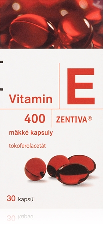 Zentiva Vitamin E 400mg kapsuly na podporu ochrany buniek pred oxidačným stresom