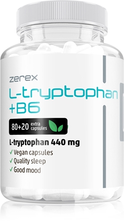 Zerex L-tryptofan + B6 kapsle pro podporu zdraví nervové soustavy