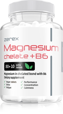 Zerex Magnesium chelate + B6 Tabletten zur Reduzierung von Müdigkeit und Erschöpfung