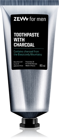 Zew For Men Toothpaste With Charcoal bleichende Zahnpasta mit Aktivkohle