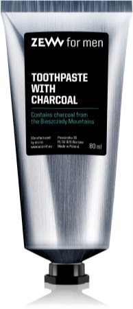 Zew For Men Toothpaste With Charcoal dentifrice blanchissant au charbon actif