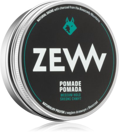 Zew For Men Pomade Natural Shine Πομάδα μαλλιών μεσαία σκληρότητα