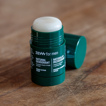 Zew For Men DEODORANT natural with black chaga, woody-citrus Dezodorants vīriešiem