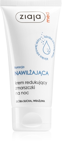 Ziaja Med Hydrating Care creme de noite antirrugas para pele seca e sensível