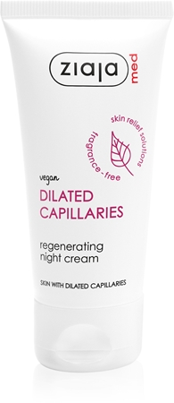 Ziaja Med Dilated Capillaries crème de nuit raffermissante anti-fissuration et anti-formation de nouveaux vaisseaux dilatés