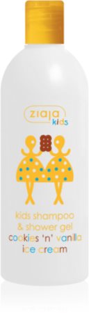 Ziaja Kids Cookies 'n' Vanilla Ice Cream σαμπουάν και τζελ πλυσίματος 2 σε 1 για παιδιά