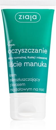 Ziaja Liście Manuka krem mikrozłuszczający z kwasem migdałowym na noc