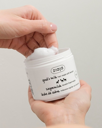 Ziaja Goat's Milk δυναμωτική μάσκα για ξηρά και κατεστραμμένα μαλλιά