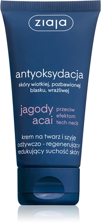 Ziaja Jagody Acai krem na twarz i szyję odżywczo - regenerujący redukujący suchość skóry