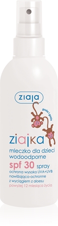 Ziaja Ziajka mléko na opalování ve spreji pro děti SPF 30