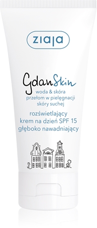 Ziaja Gdanskin rozświetlający krem na dzień SPF 15 głęboko nawadniający