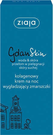 Ziaja Gdanskin kolagenowy krem na noc wygładzający zmarszczki