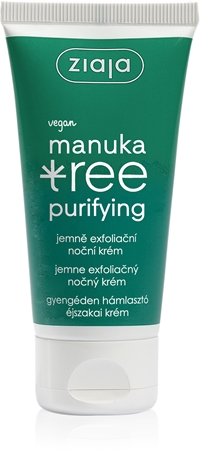Ziaja Liście Manuka złuszczający krem na noc do skóry tłustej i mieszanej
