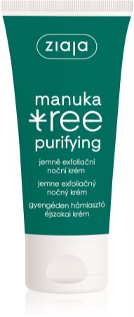 Ziaja Manuka Tree Purifying exfoliační noční krém pro mastnou a smíšenou pleť