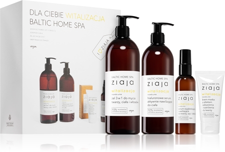 Ziaja Baltic Home Spa Revitalization подарунковий набір (для обличчя, тіла та волосся)