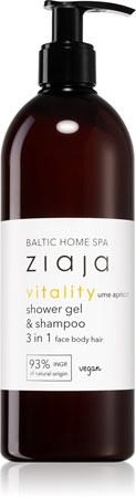 Ziaja Baltic Home Spa Vitality sprchový gel na obličej, tělo a vlasy