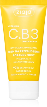 Ziaja Vitamin C.B3 Niacinamide krem na przebudzenie poranny shot