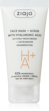 Ziaja Face Mask + Scrub with Hyaluronic Acid masca exfolianta