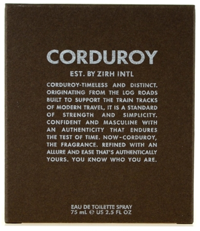 Brand Zirh Corduroy Eau de Toilette for Men 75 ml