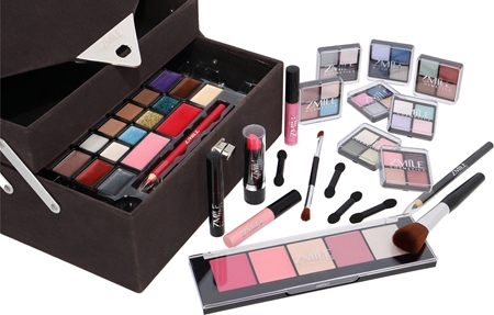 ZMILE COSMETICS Beauty Case Velvety Makeup Case Dark Grey