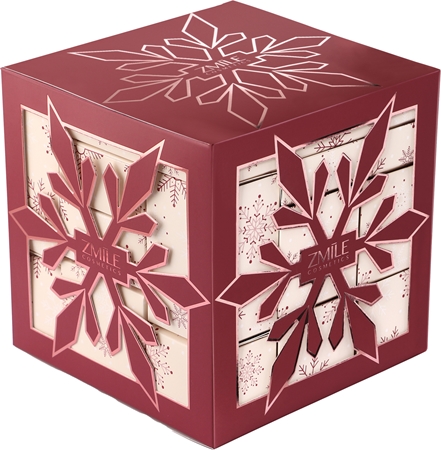 ZMILE COSMETICS Snowflake Puzzle calendario dell'Avvento Cherry Red