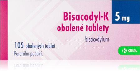 Krka Bisacodyl-K 5mg TBL OBD 105 obalené tablety při zácpě