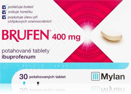 Brufen Brufen 400 mg potahované tablety ke snížení horečky a tlumení bolesti