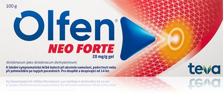 Olfen Olfen Neo Forte 20 mg/g gel pro úlevu od bolesti svalů a kloubů