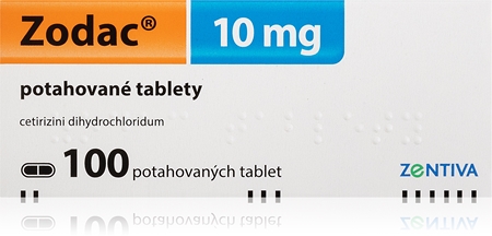Zodac Zodac 10 mg potahované tablety pro zmírnění projevů alergií