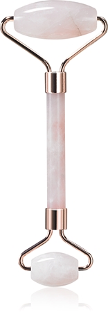 Zoë Ayla Rose Quartz Luxurious Facial Roller hierontarulla kasvoille