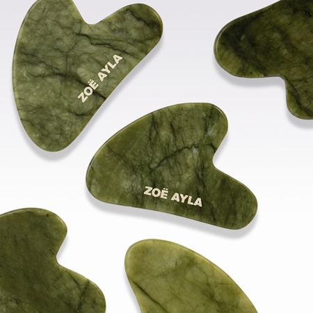 Zoë Ayla Luxurious Jade Gua Sha Therapy Tool Massage Tool