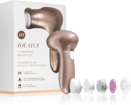 Zoë Ayla Electric Facial Cleansing Set čisticí přístroj na obličej 5 v 1