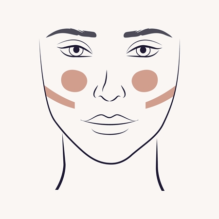 ZOEVA 127 Blush & Contour varjostus- ja poskipunasivellin