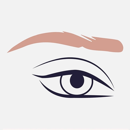 ZOEVA 322 Brow Liner Slīpas formas uzacu ota